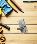 Soft Close 45 Degree Cabinet Hinges With Spring Buffer for kitchen sink cabinets and bookcases on wooden surface