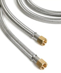 10 Ft High Pressure Propane Extension Hose With Steel Braided Line And 3/8 Flare Fittings Conversion Couplings Kit