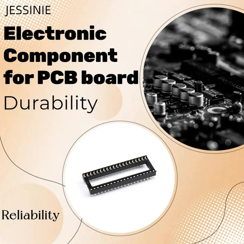 8 Pack 40 Pin DIP IC Socket Adapters 2.54mm Pitch Dual Row Flat Pin Narrow Body 15mm Spacing