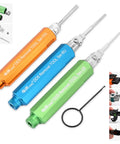 Heavy Duty DdS Metal Storage Handle Pin Removal Kit For Weather Pack And Metri Pack Connectors showing colorful extraction tools for automotive use.