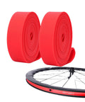 Heavy Duty Rim Tape Strip Liner For Mountain Bike Tires And Tubes Protection 26 Inch Red 2 Pack Nylon Construction