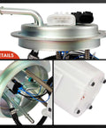 Electric Fuel Pump Module Assembly Direct Fit With Pressure Sensor for GM SUVs and Trucks, detailed parts view