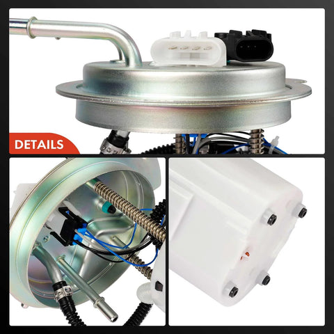 Electric Fuel Pump Module Assembly Direct Fit With Pressure Sensor for GM SUVs and Trucks, detailed parts view