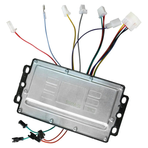Full Throttle 72V 1000W Brushless DC Motor With Gearbox And Sine Wave Speed Controller Kit wiring harness and controller panel.