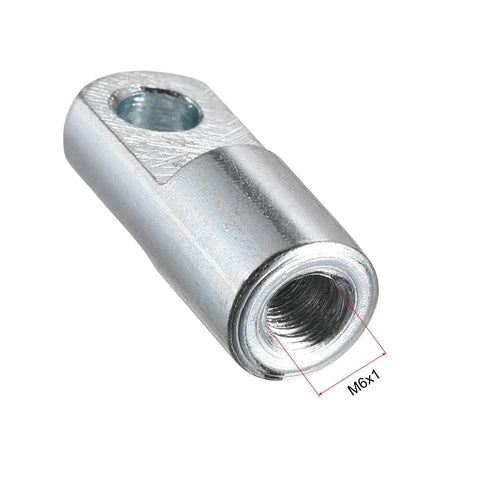 Air Cylinder Clevis End I Type Connector With M6x1 Female Thread And 30mm Length Alloy Pneumatic Fitting For SC Standard Cylinders Rod Clevis Adapter Durable Wear And Pressure Resistant, side view