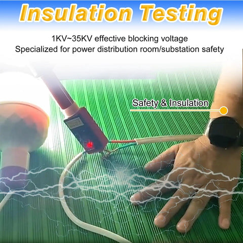 Insulation testing on Built Tough Hardcore Commercial Grade Rubber Safety Mat For High Voltage Electric Shock Defense.