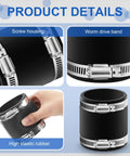 Four Pack Flexible PVC Couplings With Stainless Steel Clamps For Plastic And Copper Plumbing 2 Inch Easy Fit Tight Seal Adjustable
