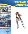 2 Pack 300A Welding Ground Clamp With Copper Plated Jaw Heavy Duty Silver Ground Clip applications in various industries
