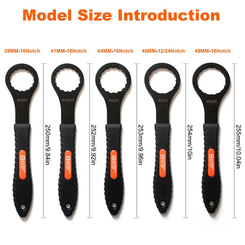 Bike Bottom Bracket Removal Tool Set For Most 39mm 16 Notch 41mm 16 Notch 44mm 16 Notch 46mm 12 Notch 24 Notch 49mm 16 Notch sizes shown