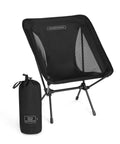 Ultra Lightweight Compact Camping Chair With Low Back Minimalist Design Folds Into Small Carry Bag For Easy Transport