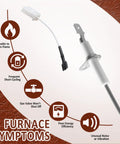 Flame Sensor Replacement For Carrier Bryant Day And Night Furnaces Direct Fit Electrode Sensor with furnace symptoms chart