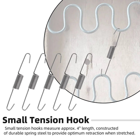 Top Shelf Couch Spring Repair Kit Straight Up With No Sag Coils includes small tension hooks for optimal cushion support.