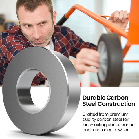 1 Inch Bore Wheel Bushings 4 Pack Carbon Steel ID 1 Inch OD 1-3/8 Inch Replacement for Lawn Mower Riding Mower Carts and Equipment