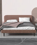Bed with Tough As Nails Adjustable Furniture Leg Set Of Four 4.72 To 7.08 Inches, black metal legs providing support and stability.