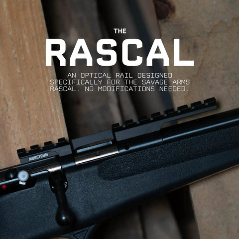 Savage Rascal Rifles Picatinny Rail Mount, Direct Receiver Install With Factory Holes, No Extra Hardware Needed shown installed