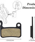 Product dimensions of 4 Pairs MTB Disc Brake Pads Kit With Installation Tools Includes Disc Alignment Tool Tire Lever And Hex Key