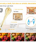 Oversized Edison Style Light Bulbs With E26 Base Amber Glass 4W Warm White 2200K Dimmable LED Filament Bulbs Giant Vintage Decor Lighting For Home Or Lounge Vibe with artistic design and high CRI