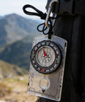 Orienteering Compass With Map Ruler For Hiking And Camping Waterproof Survival Navigation Tool With Clear Dial And Quick Settling Magnetic Needle Transparent Case Hike Ready Outdoor Gear For Backpacking And Scout Use hanging on backpack