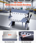 Box And Pan Brake For Sheet Metal Bending Up To 12 Inches Wide With 20 Gauge Mild Steel Capacity 0 To 135 Degree Adjustable