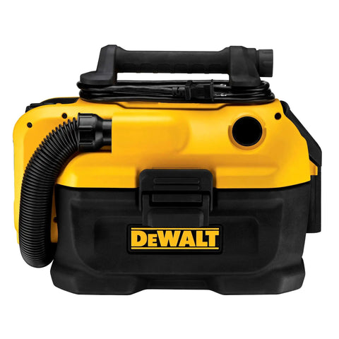 Go-To 20V Max Cordless and Corded Wet Dry Vacuum With 2 Gallon Tank, HEPA Filter, Wide Nozzle, black and yellow body