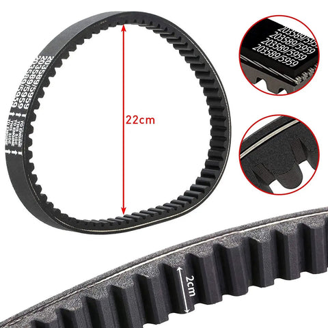 Three Pack Go Kart Drive Belt For 30 Series Torque Converter Replacement 5959 203589 Compatible With Manco And Comet, shown in detail.