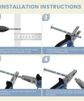 Installation instructions for 10 Pack Gold Cabinet Pulls 3 Inch Edge Pulls For Cabinets Desk Pull Gold Handle