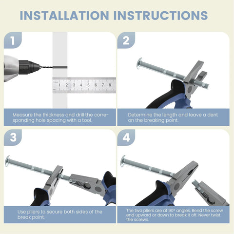Installation instructions for 10 Pack Gold Cabinet Pulls 3 Inch Edge Pulls For Cabinets Desk Pull Gold Handle