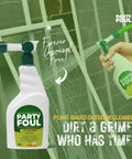 Plant Based Outdoor Cleaner Spray For Decks And Patios That Tackles BBQ Spills And Grime On Wood Tiles Granite Metal Glass And More Eco Friendly Vegan Formula 32 Oz bottle with spray nozzle.