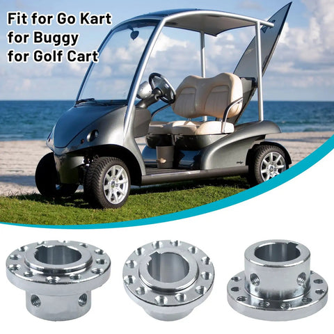 Beefy Steel Hub Shaft Axle Adapter Sprocket Twin Six Hole Build That Will Drop Right Into Your Go Kart Or Golf Cart With One Inch Keyway for smooth transfer