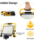 Top Tier Beast 200W LED Work Light Packing 20000 Lumens And 6500K Daylight Beam, Portable Cobra Flood Lamp with handle.