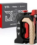 DXC2 Extruder Upgrade Kit for K2 Plus K2 and K2 Pro with dual gear design in front of branded packaging box
