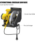 Premium Circular Saw Holder Wall Mount Organizer for Workshop Garage Shed and Home Space Saving Rack Fits Most Circular Saws