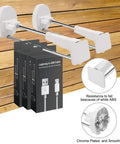 Anti Theft Slat Wall Hooks Set 20 Heavy Duty 6 Inch Display Hooks With Free Magnetic Key Chrome Plated Easy Install