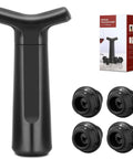 Wine Saver Vacuum Pump With 4 Reusable Stoppers Your Go To Bottle Preserver And Sealer Keeps Red And White Wine Fresh Up To 7 Days
