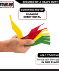 8 Piece Metal Brake Gauge Tool Set for Sheet Metal, 20 Gauge, corrosion resistant finish, color-coded sizes in hand