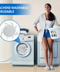 Replacement Steam Mop Pads For Shark S7000AMZ S7001 S7001TGT S7000 Series displayed with washing machine for reusable feature