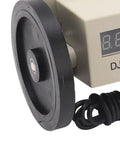 Zopsc Metric Measuring Wheel in Meters, Digital 0.01-999999m close-up of black measuring wheel and display.