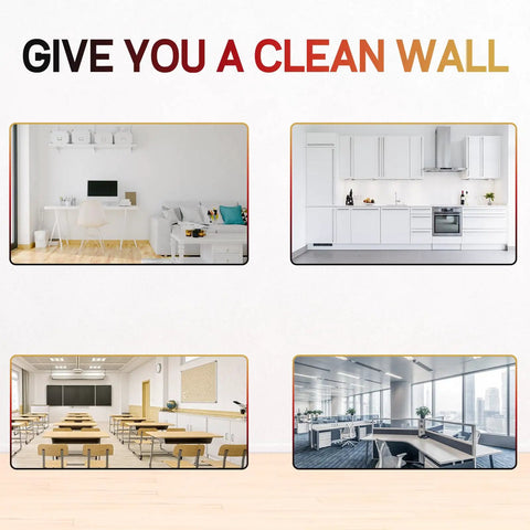 All In One Drywall Patch Repair Kit With Scraper For Quick Hole Dent And Scratch Fix On Walls Plaster And Wood Surfaces Easy Step By Step White Spackle showing four clean interior settings