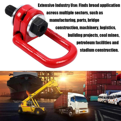 Bombproof Forged Alloy Steel Swivel Hoist Ring With Smooth 360 Degree Rotation And Legit 4X Safety Factor Perfect For Heavy Duty Rigging Jobs And Serious Metal Fabrication Work