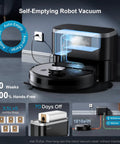 Robotic Vacuum And Mop With 11500 Pa Suction, All-In-One 3-In-1 Clean, Smart LiDAR Navigation, 90 Day Self-Emptying Station