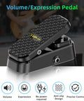 Volume Expression Pedal 2 In 1 For Guitar Bass And Synth, Silent Buffer, Durable Metal Chassis, Dual Control, Stereo Interface