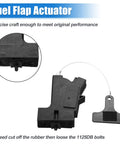 Fuel Door Lock Actuator 81590-2T000 For Hyundai Sonata 2015-2019 And Kia Optima 2011-2020 showing black fuel flap actuator details