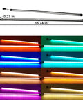 Neon PC RGB LED Strip Kit With 48 LEDs On Two 15.7 Inch Strips, various colorful lighting modes, 12V 4Pin RGB header shown.