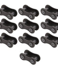 Beefy Heavy Duty Bike Chain Master Link 10 Pack Solid Steel Connector For Road And Mountain Cycles displayed on white background