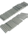 64 Pack 5mm x 40mm Dowel Pins for Shelves and Furniture, 304 Stainless Steel Wood Pegs For Tight Fits, Ground Precision Tolerances, Built Tough Metal Dowel Rods For Everyday Repairs, stacked metal pins