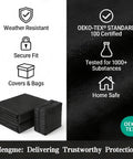 Heavy Duty Waterproof Pizza Oven Cover For Cuisinart CGG403 3 In 1 Portable Pizza Oven All Season Weatherproof Shield With Windproof Strap