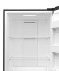 Interior view of the Twenty One Cubic Feet Upright Convertible Refrigerator Freezer Combo With Adjustable Drawers.