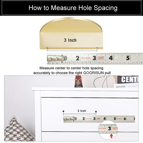 Solid Brass Cabinet Pulls 5 Pack Gold Half Moon Drawer Handles For Kitchen Cabinets And Dressers With 3 Inch Hole Center