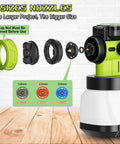 4 sizes of nozzles for the Cordless Automatic Paint Sprayer Tool only compatible with Ryobi 18V batteries, enhancing DIY projects.