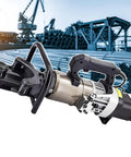 Portable Electric Rebar Bender With Pure Copper Motor 1800W Hydraulic Tool Max 36mm Bend Heavy Duty close-up view on job site